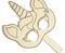 CousinDIY Unfinished Wood Mask Assortment-Butterfly & Kittycorn
